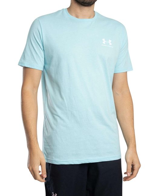 Under Armour Blue Sportstyle Left Chest T-shirt for men