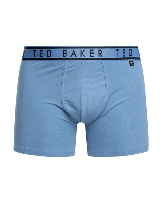 Ted Baker Blue 3 Pack Boxer Briefs for men