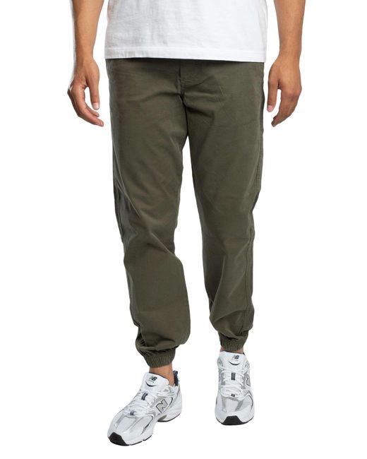 Jack & Jones Green Relaxed Kane Troy Cuffed Joggers for men