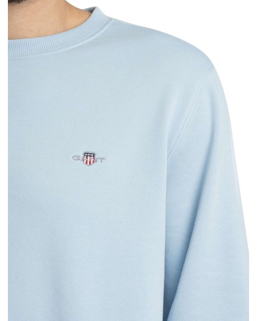 Gant Blue Regular Shield Sweatshirt for men