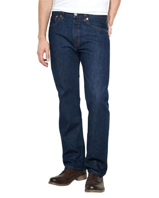 Levi's Blue Onewash 501 Original Fit Jeans for men