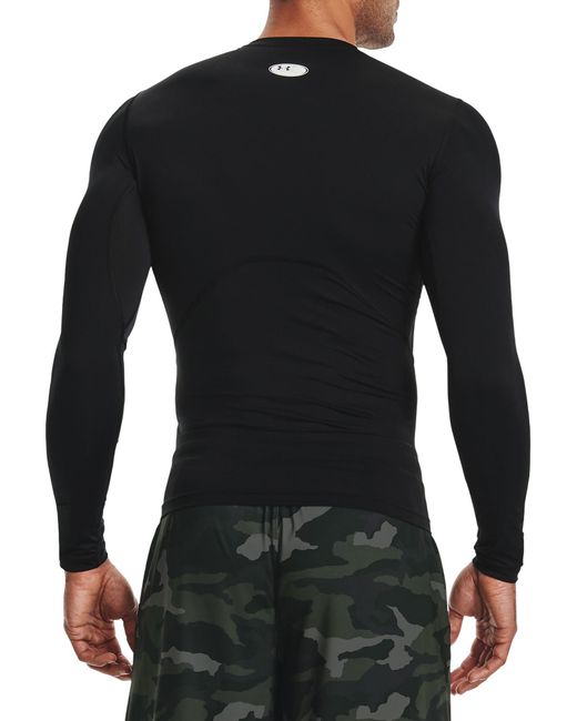 Under Armour Black Heatgear Baselayer Long Sleeved Top for men