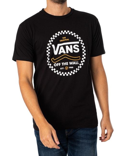 Vans Black Round Off Graphic T-shirt for men