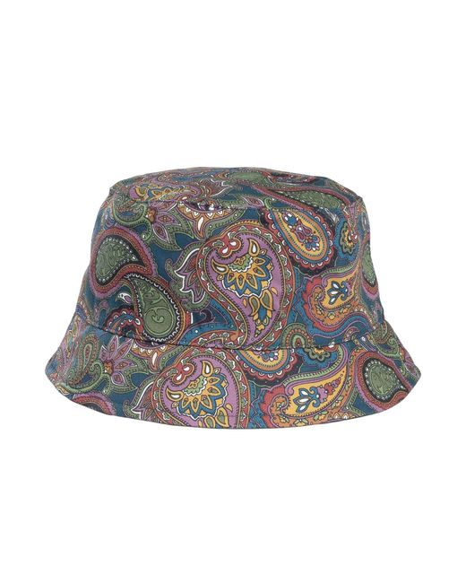 Pretty Green Gray House Paisley Bucket Hat for men