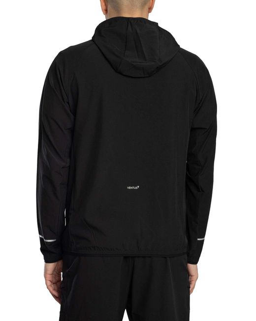 EA7 Black Lightweight Logo Jacket for men
