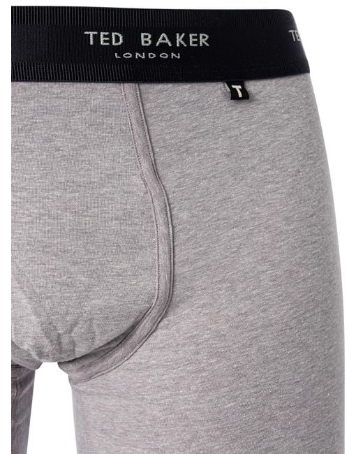 Ted Baker Blue 3 Pack Cotton Stretch Boxer Briefs for men