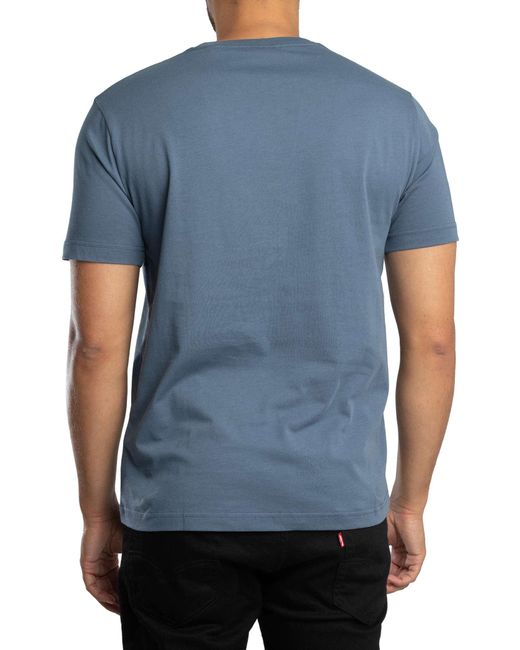Gant Blue Printed Archive Shield T-shirt for men