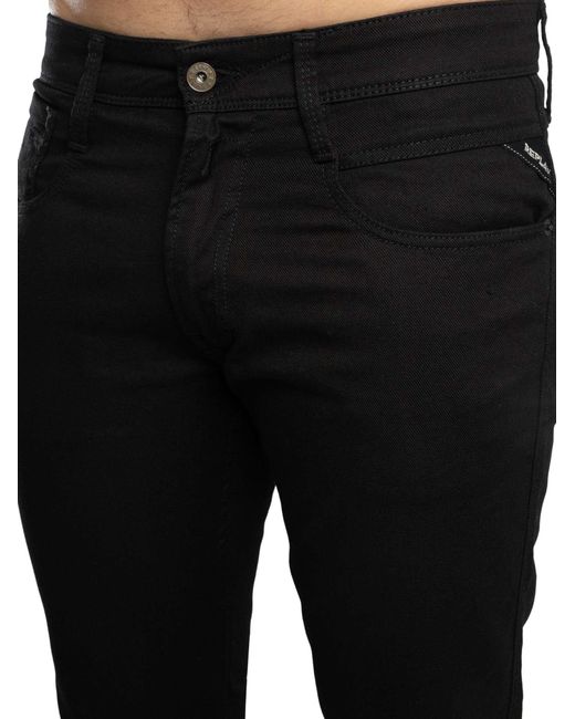 Replay Black Anbass Slim Fit Jeans for men