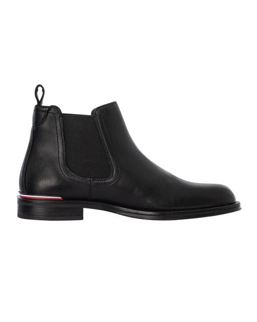 Tommy hilfiger roxy faux 2024 leather chelsea boot