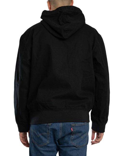 Dickies Black Unlined Canvas Barn Hooded Jacket for men