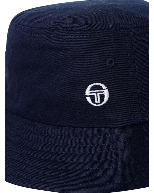 Sergio Tacchini Blue Mason Bucket Hat for men