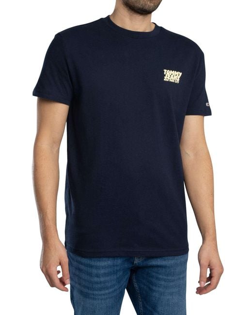 Tommy Hilfiger Blue Regular Bubble Back T-shirt for men