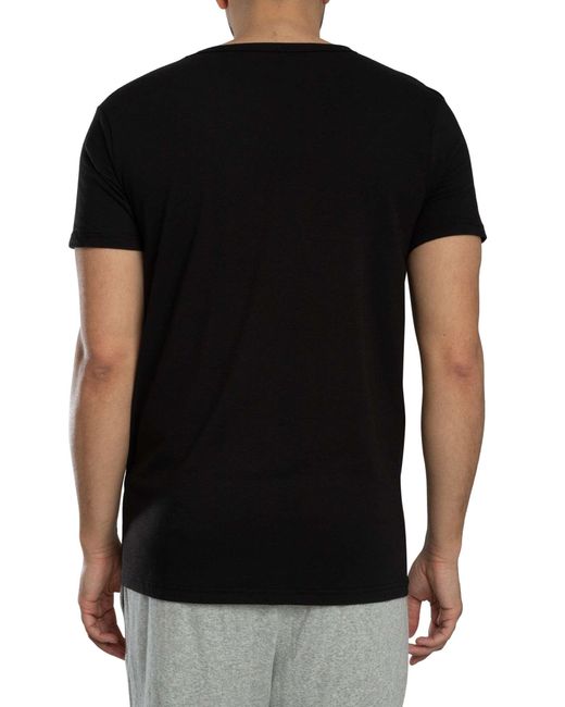 Lyle & Scott Black 3 Pack Basic Lounge V Neck T-shirt for men