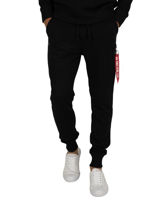 Alpha Industries Cotton X-fit Slim Cargo Joggers in Black for Men | Lyst