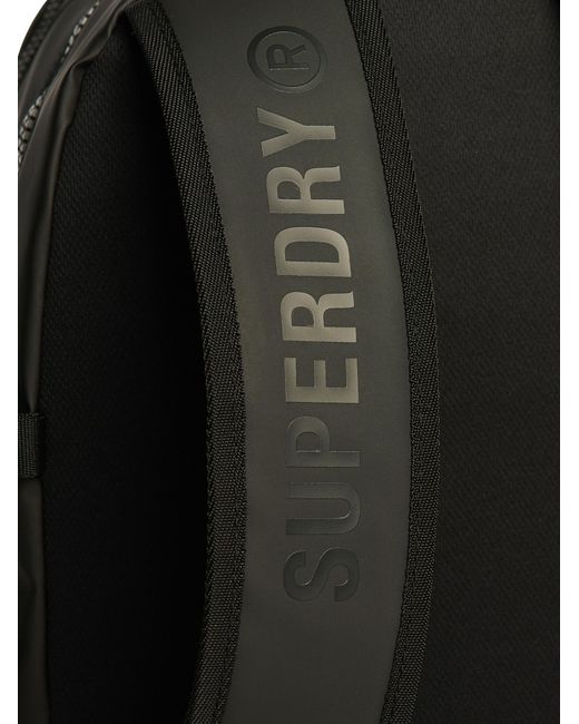 Superdry Black 21L Tarp Backpack for men