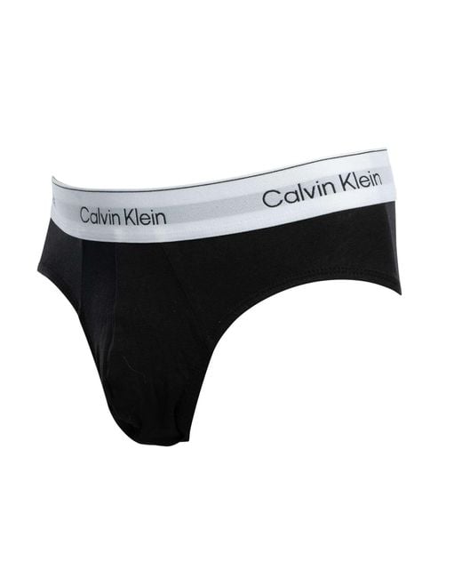 Calvin Klein Black 3 Pack Icon Hip Briefs for men