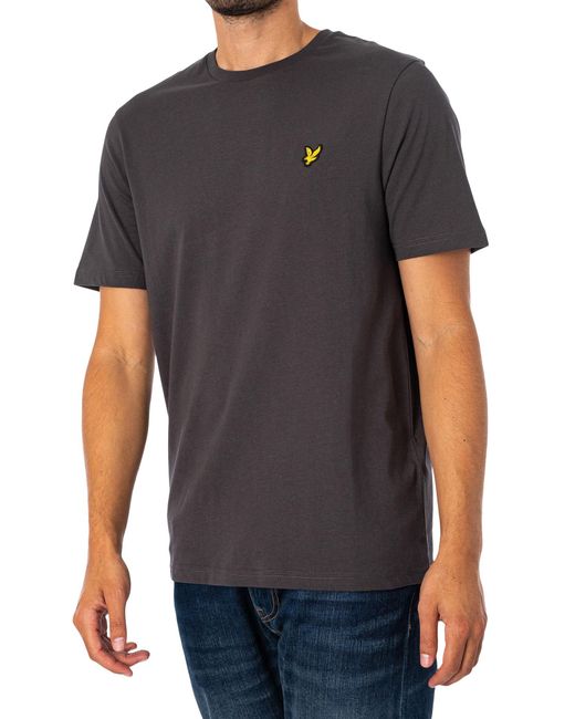 Lyle & Scott Black Plain Logo T-shirt for men