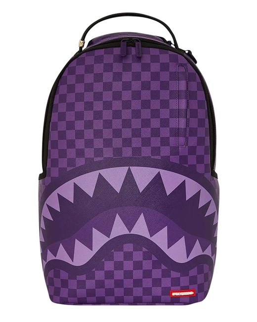 Sprayground Purple 20l Central Breakup Check Sorbet Backpack for men