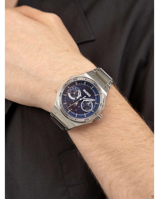 HUGO Gray Grail Sport Multi Dial Bracelet Watch for men