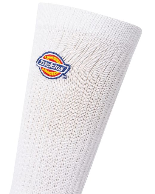Dickies White 3 Pack Valley Grove Socks for men
