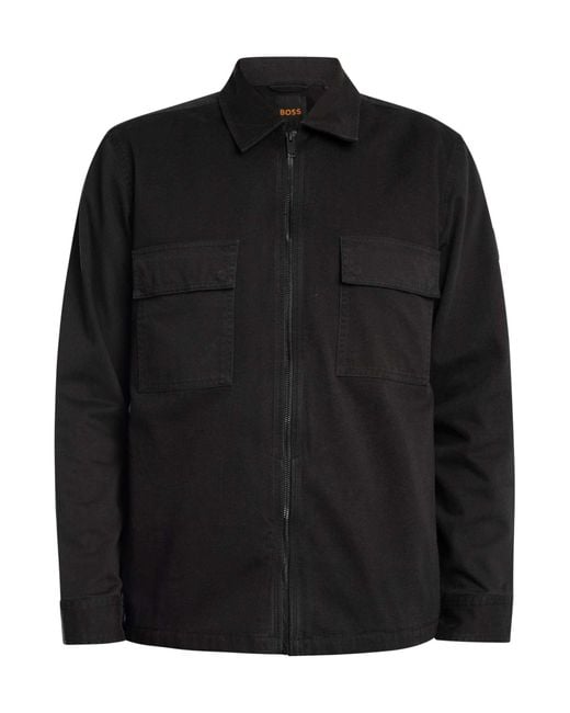 Boss Black Lorum Zip Overshirt for men