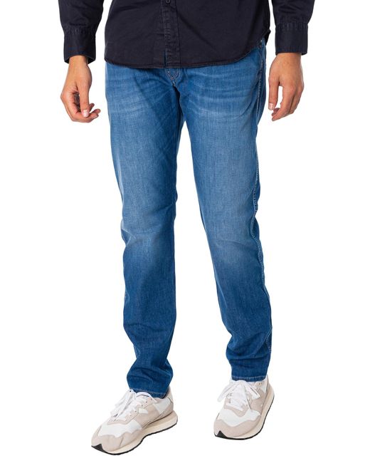 Replay Blue Anbass X-lite Slim Jeans for men