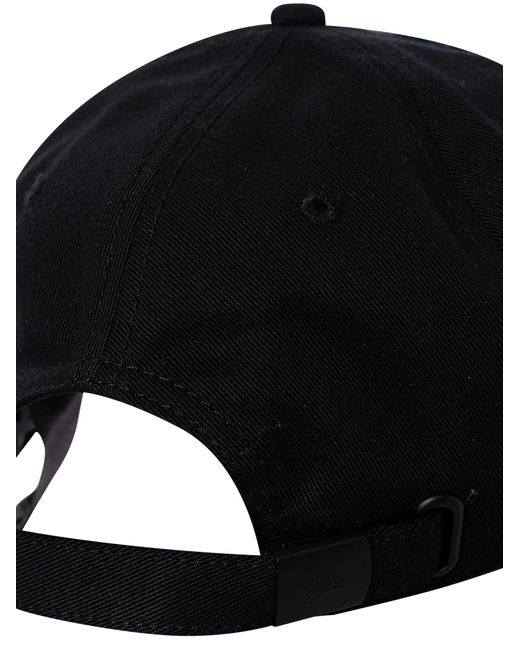 Lacoste Black Side Logo Baseball Cap for men