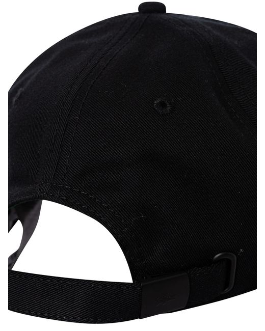 Lacoste Black Side Logo Baseball Cap for men