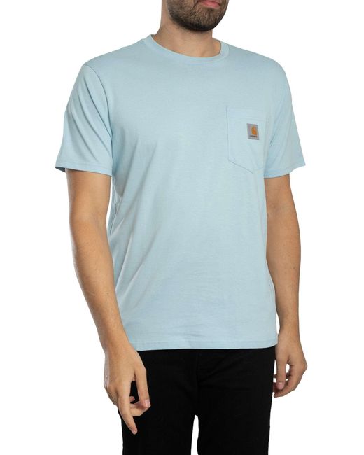 Carhartt Blue Pocket T-shirt for men