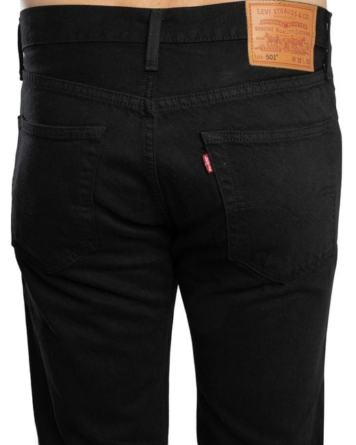 Levi's Black 501 Original Fit Jeans for men