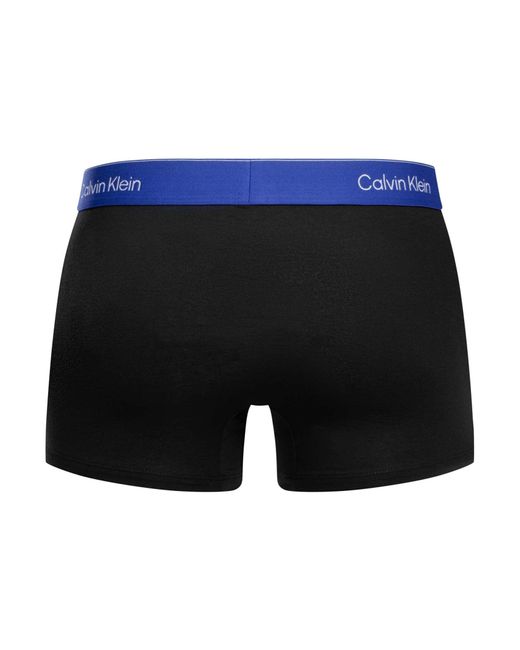 Calvin Klein Black 5 Pack Relaxed Fit Trunks for men