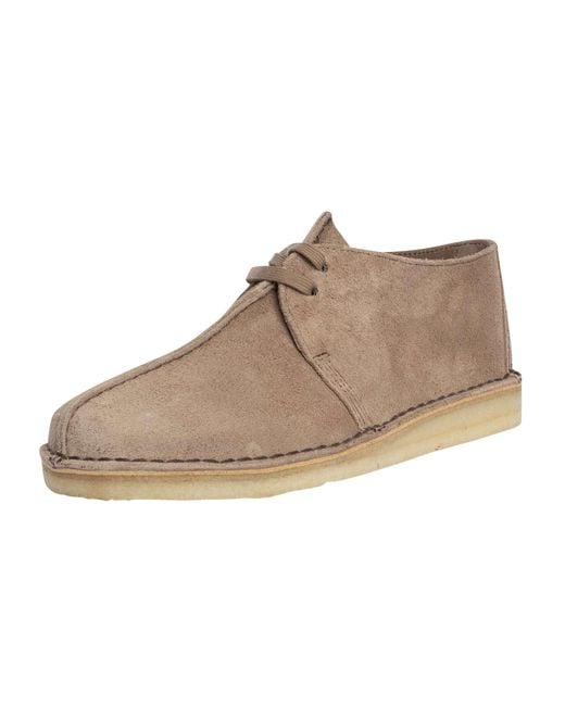Clarks Natural Desert Trek Suede Shoes for men