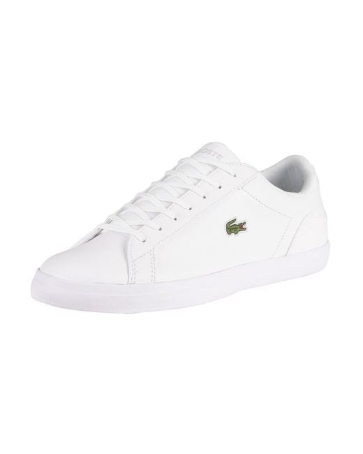 Lacoste White Lerond Bl21 1 Cma Leather Trainers for men
