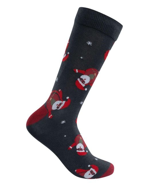 Jack & Jones Black Xmas Avocado Trunks & 2 Pack Socks Gift Box for men