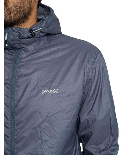 Regatta Blue Pack It Waterproof Jacket for men