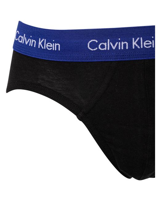 Calvin Klein Blue 3 Pack Hip Briefs for men