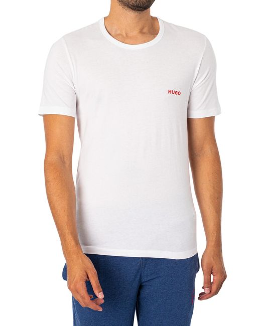 HUGO White 3 Pack Lounge T-shirts for men
