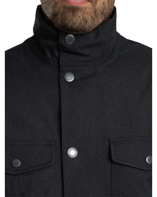 Barbour Blue Winter Ogston Waterproof Jacket for men