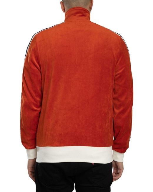 Sergio Tacchini Red Monte Velour Track Jacket for men
