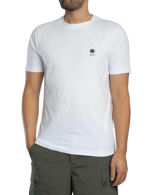 Pretty Green White Sinclair T-shirt for men