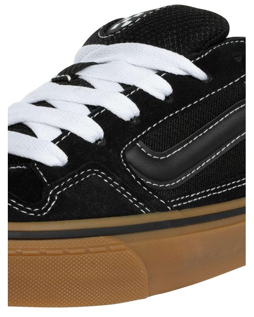 Vans Black Caldrone Suede Trainers for men