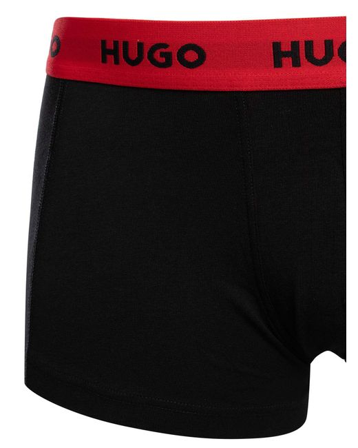 HUGO Black 3 Pack Trunks for men