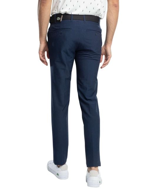 Lacoste Blue Slim Fit Golf Trousers for men