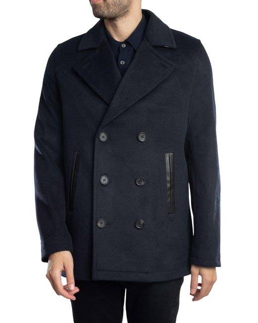 Ted Baker Blue Aldovie Peacoat Jacket for men