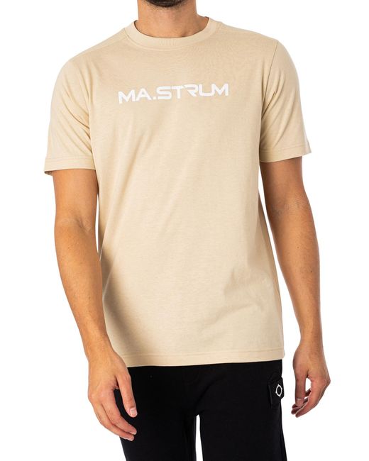 Ma Strum Natural Chest Print T-shirt for men