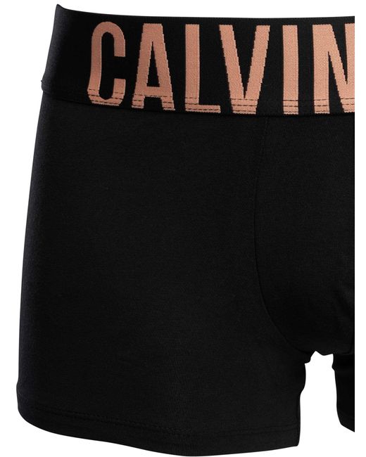 Calvin Klein Black 3 Pack Intense Power Trunks for men