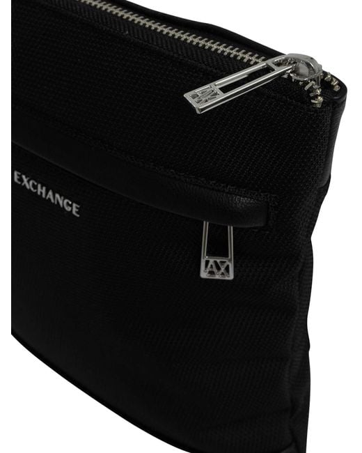 ARMANI EXCHANGE Black Singapore Crossbody Bag for men
