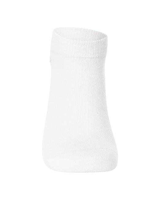 Lacoste White 3 Pack Low Socks for men