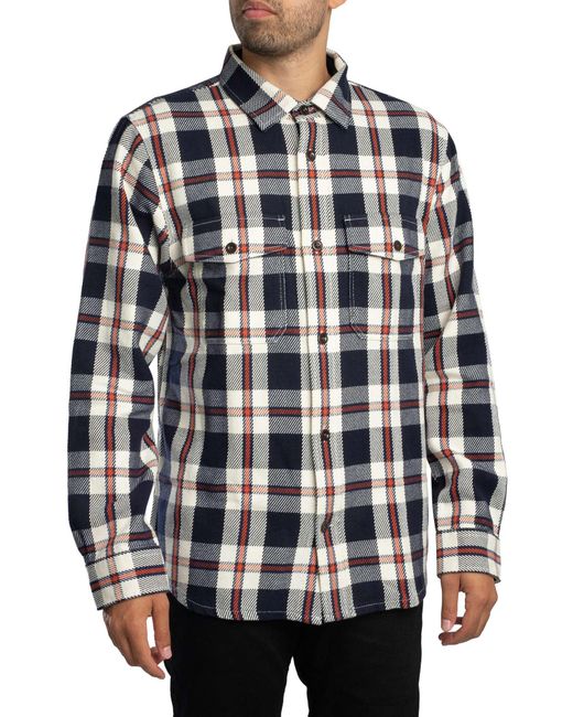 Gant Gray Heavy Twill Check Overshirt for men