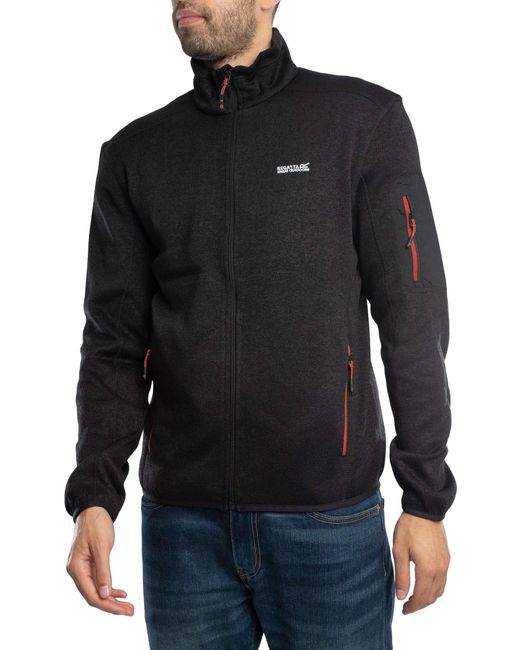 Regatta Black Newhill Full Zip Fleece Jacket for men